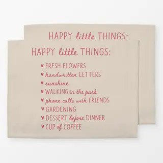 Tischset happy little things