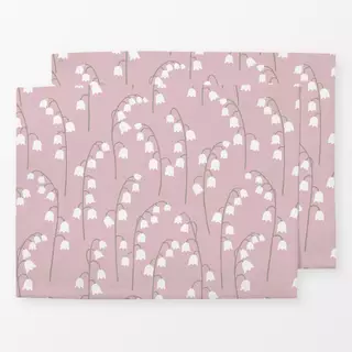 Tischset Maiglöckchen rosa