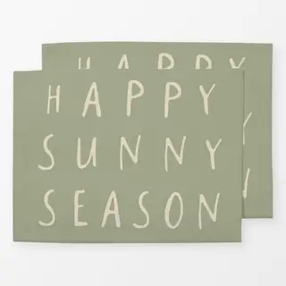Tischset Happy Sunny Season grün