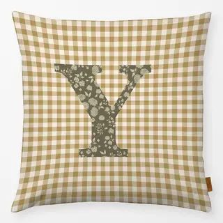 Kissen Y Buchstabenkissen Y Autumn Hygge