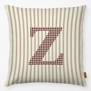 Kissen Z Buchstabenkissen Z Winter Cottage