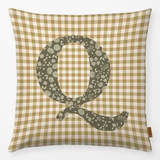 Kissen Q Buchstabenkissen Q Autumn Hygge