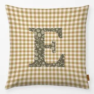 Kissen E Buchstabenkissen E Autumn Hygge