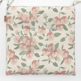 Sitzkissen Wilde Veilchen Rosenholz