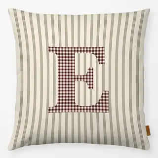 Kissen E Buchstabenkissen E Winter Cottage