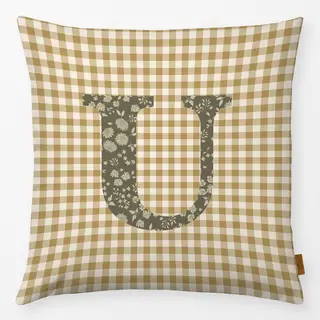Kissen U Buchstabenkissen U Autumn Cottage