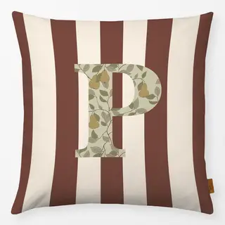 Kissen P Buchstabenkissen P Autumn Hygge
