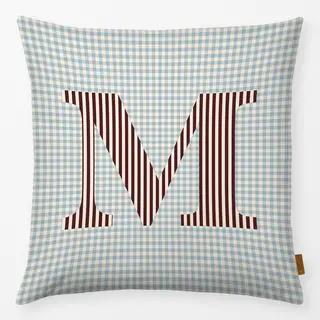 Kissen M Buchstabenkissen M Winter Cottage