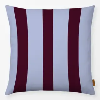 Kissen Streifen Bordeaux x Lavendel