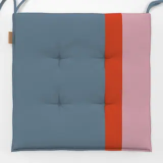 Sitzkissen Azurblau x Rosa x Orange