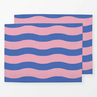 Tischset Rosa x Blau