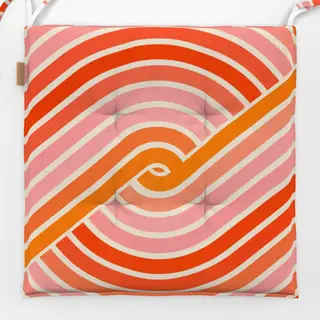 Sitzkissen Retro Swirl