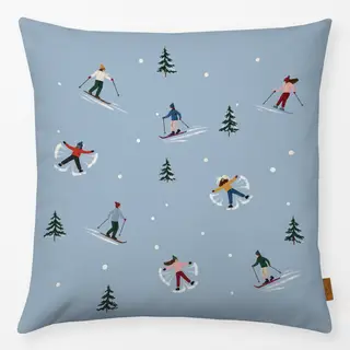 Kissen Ski & Snow Hellblau