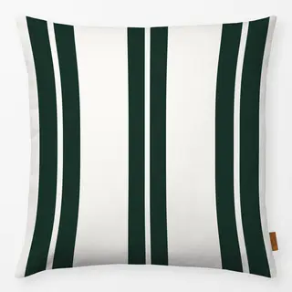 Kissen Tennis Club Stripes – Kissen mit dunkelgrünen Streifen