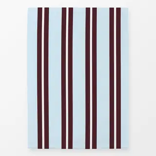 Geschirrtücher Streifen Vintage Retro Blau Burgundy Bordeaux