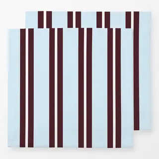 Servietten Streifen Vintage Retro Blau Burgundy Bordeaux