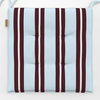 Sitzkissen Streifen Vintage Retro Blau Burgundy Bordeaux