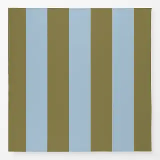 Tischdecke Streifen Grün Khaki Blau