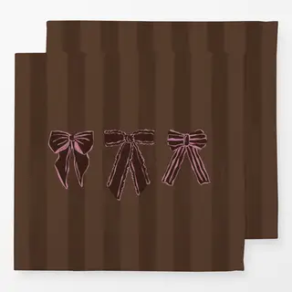 Servietten Braun Pink