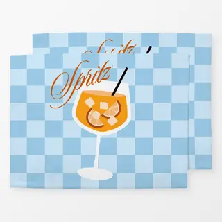 Tischset Blau