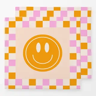 Servietten Orange Pink