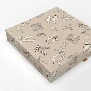 Bodenkissen Beige