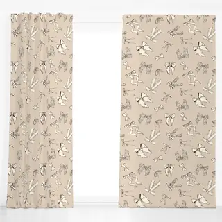 Dekovorhang Beige