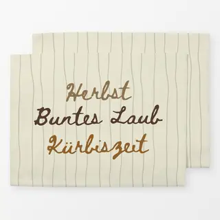 Tischset Weiß