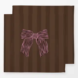 Servietten Braun Pink
