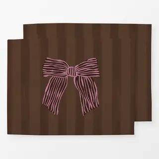 Tischset Braun Pink