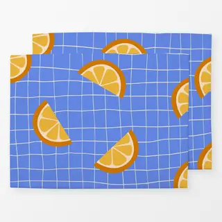 Tischset Blau