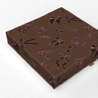 Bodenkissen Braun Rosa