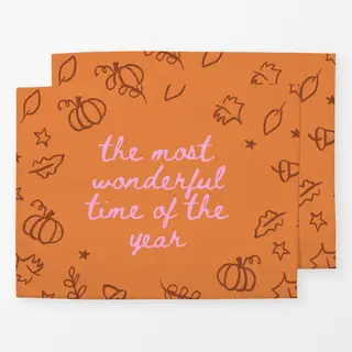 Tischset Orange