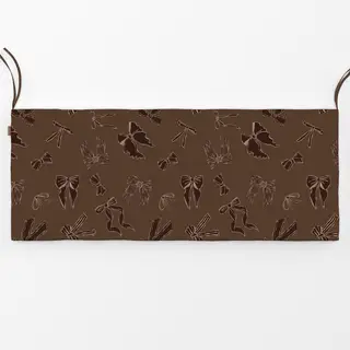Bankauflage Braun Creme