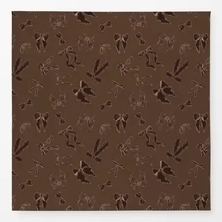 Tischdecke Braun Creme
