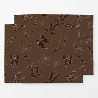 Tischset Braun Creme