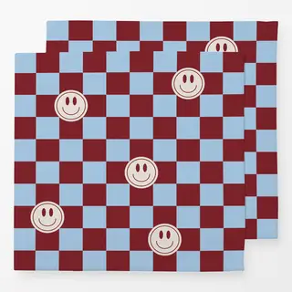 Servietten Rot Blau