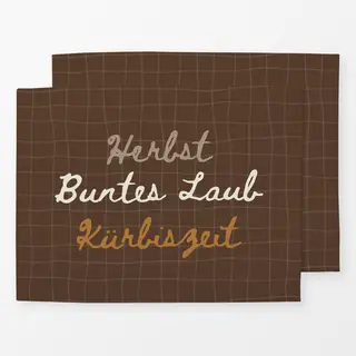 Tischset Braun