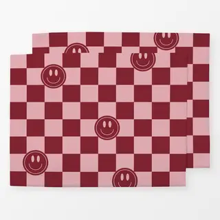 Tischset Rosa Rot