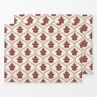 Tischset braunes Herbstblatt