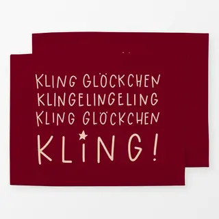 Tischset Rot