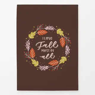 Geschirrtücher I love Fall most of all