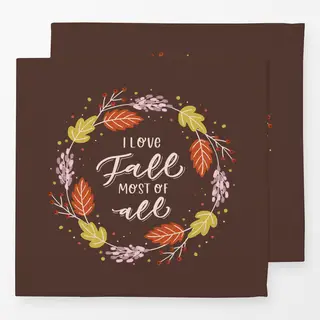 Servietten I love Fall most of all