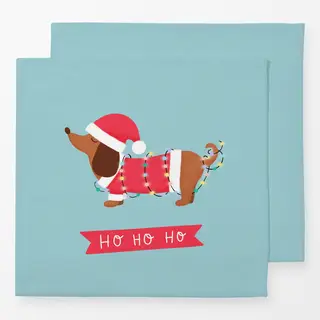 Servietten Dackel Hohoho