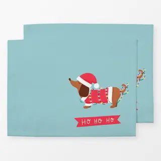 Tischset Dackel Hohoho