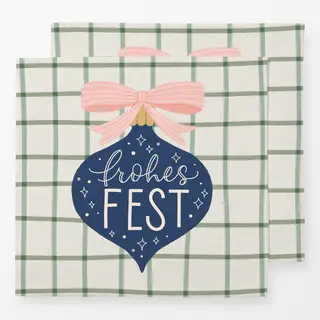 Servietten Ornament Frohes Fest