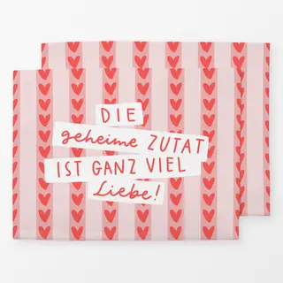 Tischset Die geheime Zutat ist...
