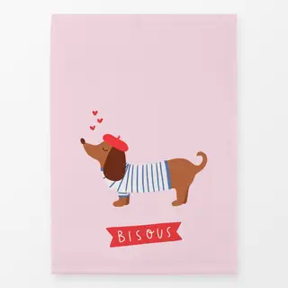 Geschirrtücher Dackel Bisous