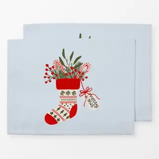 Tischset Weihnachtssocke