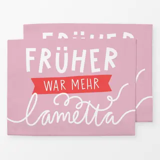 Tischset Früher war mehr Lametta